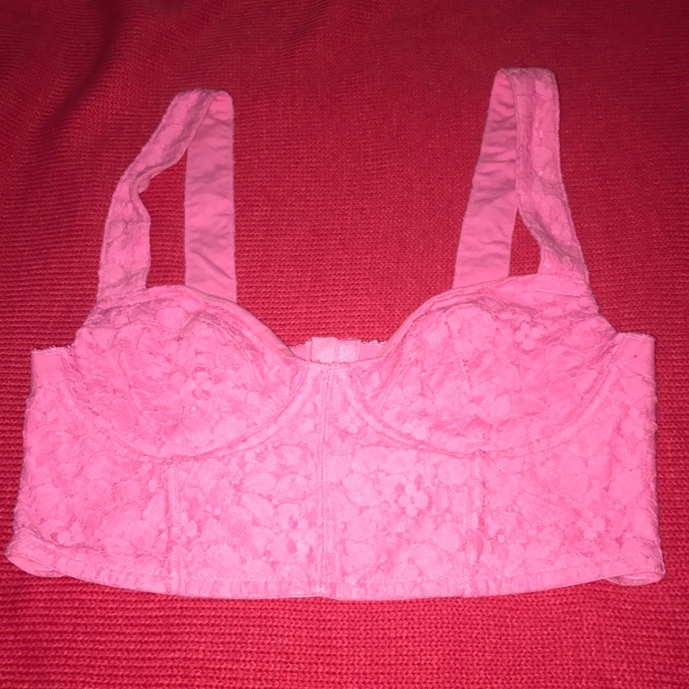 Victoria's Secret Pink Bra/Crop Small